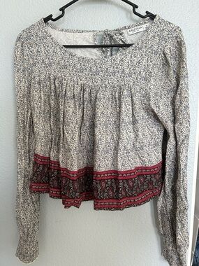 Floral/paisley long sleeve